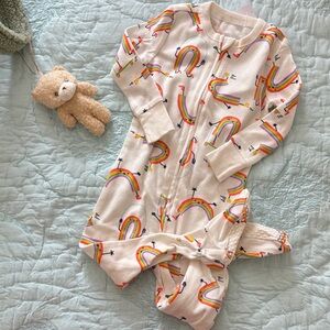 Rainbow Print Baby Onesie